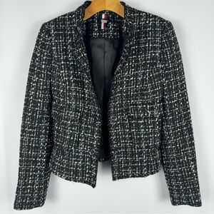 Tommy Hilfiger Tweed Coat Open Jacket